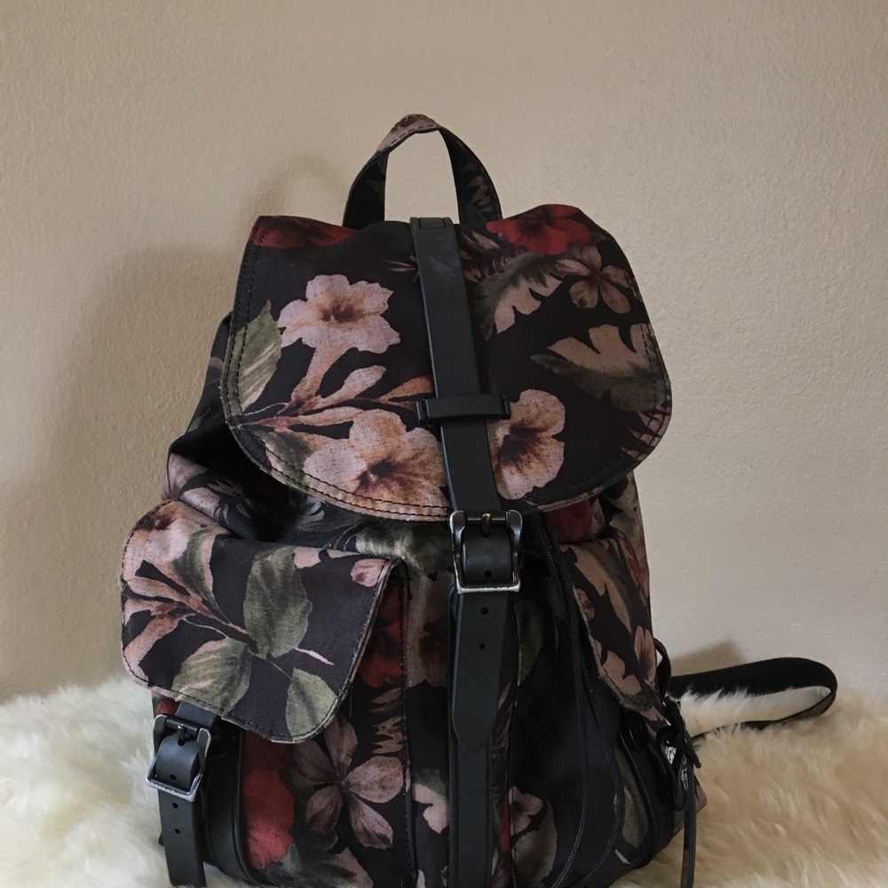 Purse sized Herschel Floral backpack.